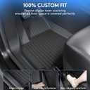 Floor Mats Fits for Tesla Model Y 5-Seat 2024-2020 - Custom Fit All Weather Front & Rear Row TPE Car Mats Floor Liners, 3-Piece (Not Fit 7-Seat)