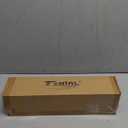 Wood Curtain Rods for Windows 66 to 120 Inches, TONIAL 1'' Adjustable 32-120 Inch Long Drapery Rod with Wood Grain Leaf Pattern Finials, Boho Decorative Style for Living Room, Bedroom, Outdoor, Brown