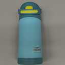 THERMOS FUNTAINER Water Bottle with Straw  12 Ounce  Kids Stainless Steel Vacuum Insulated Water Bottle with Lid, Blue/Green