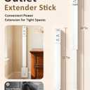 Outlet Extender Stick - 2 AC Outlets, 3 USB, 22"-34", 180° Rotating