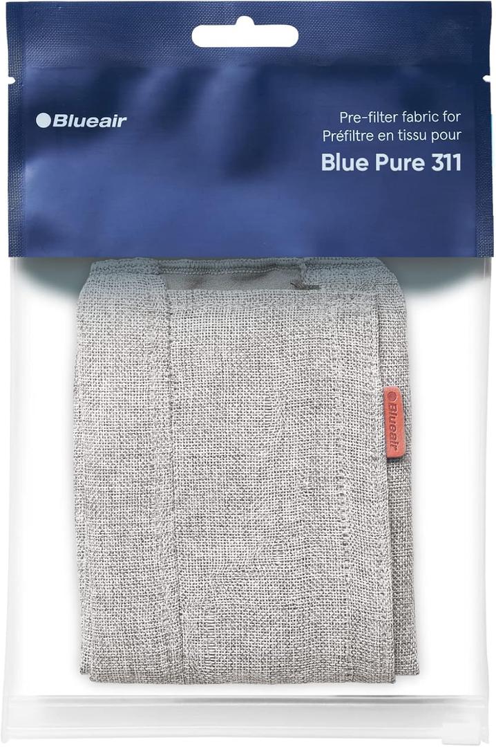 BLUEAIR Blue Pure 311 Winter Reed Pre-Filter, Washable Fabric Traps Pollen, Pet Hair & Dust, Light Gray (Non-Auto)