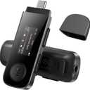 64GB USB MP3 Player with Bluetooth, AGPTEK U5PL 2 in 1 Type-C & USB Music Player with Clip, FM Radio, Recording, Support Mobile Phone Connection(Gray)