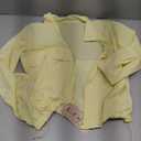 Womens Cropped Jackets Bomber Coat Fall Casual Zip Up Outerwear Yellow, XS