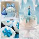 Twisweet Edible Sprinkles for Cake Decorating, Frozen Theme Snow Pearl Star Sugar Sprinkles Mix Baking Candy, Cupcake Topper Cookies Ice Cream Cake Decorations, Birthday Wedding Christmas Winter Themed Party Supplies (130g/4.58oz) (EXP 05/01/26)