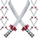 Deekin 12 Pcs Ninja Inflatable Sword Ninja Samurai Inflatable Swords Katana Toy Blow up Samurai Toy Costume Accessories for Girls and Boys Birthday Theme Party