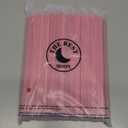 100pcs Heart Shaped Red Straws Disposable Drinking Cute Straw Individually Wrapped plastic red straw Valentines day Cocktail Party Birthday Party Bridal Shower Wedding supplies