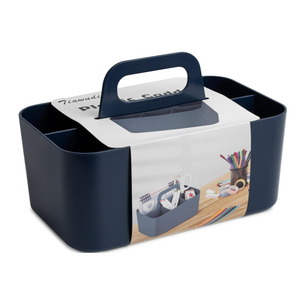 Tiawudi Multipurpose Caddy Organizer, Plastic Caddy with Handle, Stackable Desk Organizer for Stationery, Marker and Pencil, Office Supplies Organizer, Dorm Caddy
