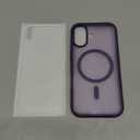 SUPFINE Magnetic for iPhone 17 Case (Compatible with MagSafe)(Military Grade Drop Protection) Translucent Matte Shockproof with Anti-Fingerprint Phone Cover,Dark Purple
