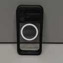 Lanhiem Magnetic for iPhone 16 Case, IP68 Waterproof Dustproof Case, [Compatible with Magsafe] [Built-in Screen Protector] Full Body Heavy Duty Rugged Phone Cover 6.1 inch, Black/Clear