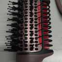 Shark FlexFusion Hair Straightener & Powerful Hair Dryer with Fusion Hair Brush, Ceramic Air Styler with Auto-Wrap Curlers & Concentrator, Ceramic Plates, Cosmic Blush HD641S