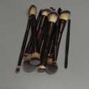 MAANGE 13 Pcs Foundation Makeup Brush Set With Bag, Make up Brushes, Double-End Multi Functional Makeup Brushes, Professional Face Brush Set Tools For Liquid Powder Concealer Cream Blush (Coffee)