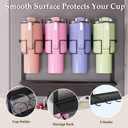 Magnetic Stanley Cup Holder for Fridge, Stanley Cup 30 & 40 oz Tumbler Water Bottle Organizer Accessories for Refrigerator Kitchen Cabinet (4 Cups)