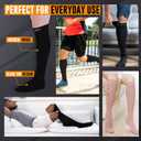 Doc Miller Compression Socks, 30-40 mmHg Medical Grade Closed Toe Socks for Circulation, Shin Splints, Varicose Veins, Calf Recovery - Knee High Support for Men & Women - XXX-Large, Plus Size, Black