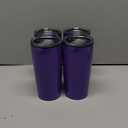 GUDEMAO 20 oz Tumbler with Lids and Straws, Stainless Steel Insulated Coffee Tumbler, Double Wall Vacuum Insulated Travel Mug Cup, Leakproof Thermal Coffee Cup for Hot and Cold Drinks (purple)