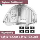 74112-TLA-A01 Engine Splash Guard Shield Under Fit for Honda CRV EX EXL 2017 2018 2019 2020 2021 2022 Engine Shield Cover Aluminum Engine Case Guard Replace 74112TLAA01