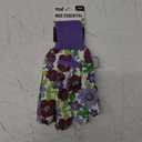 Essential Jersey & Chore Women's Garden Glove,Breathable, Elastic Band, Reiforced Fingertips, Purple, Floral (MD60011VF), Medium/Large