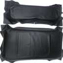 for EZGO Medalist TXT1994-2013 Golf Cart Front Seat Cover and Backrest Leather Replacement (Thermoformed/OEM Match) (Black)
