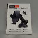 CHGeek Wireless Car Charger, 2026 Upgrade 15W Fast Charging Auto Clamping Car Phone Holder Charger, Phone Holders for car Mount, fit for iPhone 17 16 15 14 13 Mini Pro Max XR,Samsung Galaxy S26 Ultra (Matte Black)