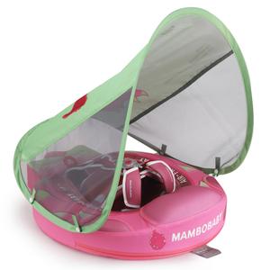 Mambobaby Float with Canopy & Tail, Non-Inflatable Infant Pool Float