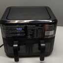 CHEFMAN 6 Quart Dual Basket Air Fryer Oven with Easy View Windows, Sync Finish, Hi-Fry, Auto Shutoff, 2 Independent 3Qt Nonstick Dishwasher Safe Frying Baskets, Digital Double Air Fryer - Black