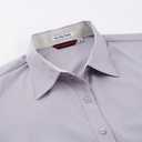 Alex Vando Womens Dress Shirts Wrinkle Free Regular Fit Long Sleeve Stretch Work Shirt (Small, Lt Grey)