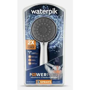 Waterpik 6-mode Power pulse Therapeutic Massage Showerhead Chrome Xau-643e W2a Waterpik 6-mode Power pulse Therapeutic Massage Showerhead Chrome Xau-643e W2a