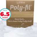 Fairfield The Original Poly-Fil, Premium Polyester Fiber Fill, Soft Pillow Stuffing, Stuffing for Stuffed Animals, Toys, Cloud Decorations, and More, Machine-Washable Poly-Fil Fiber Fill, 6.5 lbs. Box
