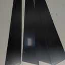 BASIKER Door Pillar Post Trim Compatible with 2017-2022 Porsche Panamer.a Window Pillar Glossy Black PC Stickers Cover Molding Accessories