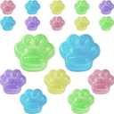2 x 17 Pcs Squishy Paw,Glow in The Dark Squishies Paw,Three Different Sizes of Squishy Paw Stress Relief Soft Silicone Sensory Fidget Toys for Adults & Kids(2 Large +5 Medium +10 Small)