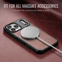 for iPhone 17 Pro Max Case Compatible with Magsafe, Strong Magnetic PU Leather Slim Protective Cover Phone Cases for iPhone 17 Pro Max 6.9" Rose Pink