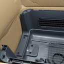 SportPet Airline Compliant X-LARGE 35.5" Travel Dog Kennel-Durable Plastic Airline Pet Carrier w/Removable Wheels & Food Bowls, Collapsible Indoor/Outdoor Dog Kennel, Dogs up to 32"L & 23"H-Dark Gray