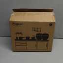 100Pcs Kitchen Playset, Kids Pretend Cooking Play Pots, Pans, Utensils, Cookware, Toy Food Fruits Veggies, with 2 Large Apple - Shaped Storage, Toddler Cooking Learning Gift(Pink)