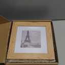 6x6 Picture Frame Set of 4, Made of Glass and Natural Oak Wooden Frame - Display Picture 4x4 with Mat or 6 x 6 Without Mat, 6x6 Photo for Wall or Tabletop