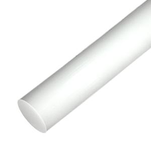 1Pack Round Acetal Copolymer Rods - 2 -Inch Diameter and 12-Inch Length Opaque White Acetal Copolymer Rods POM-C Standard Tolerance Perfect for Non-Marring Fixtures(2in12in)