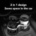 Car Cup Holder Expander,2 in 1 Cup Holder Extender Adapter with Expandable Base for Car