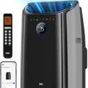 DREO Portable Air Conditioners, 8000 BTU (DOE) AC Unit for Bedroom with Drainage-free Cooling, 3-in-1 with Fan & Dehumidifier, Touch/APP/Voice/Remote, 24h Timer, Smart Floor AC for Room Indoors