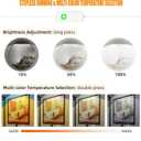 MY BEAUTY LIGHT Bright Dimmable Led Vanity Light Bar for Mirror, 2600K-6800K Adjustable Color Temperature Bathroom Vanity Light Fixtures, 0°-135° Angle Adjustable LED Makeup Mirror Lights