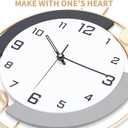 Decorative Wall Clocks with Pendulum,Silent Quality Quartz Battery Operated,Large Wall Clock for Living Room,Kitchen,Home,Bathroom,Bedroom Wall Decor,16x25.6inch