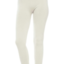 KMystic Winter High Waist Fleece Lined Leggings (L, Ivory)