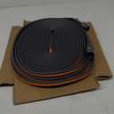 Giraffe Tools Garden Hose 100FT, 5/8" Lightweight Lay Flat Water Hose, Custom Length, Flexible, Leakproof Hybrid Hose Pipe with Male to Female Fitting (Grey and Orange)