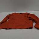 Dokotoo Womens Sweaters 2025 Crewneck Cute Elegant Soft Long Sleeve Hollow Cable Knit Pullover Tops (Large, Orange)