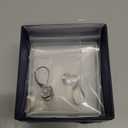 BERRICLE Sterling Silver CZ Statement Dangle Earrings for Women, Trendy Minimalist Simulated Diamond Cubic Zirconia Drop Earrings - Yellow Gold Flashed, Small/Large Size