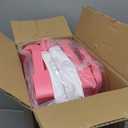 Collapsible Baby Bathtub for Newborns to Toddler with Real-time Temp Monitor & Floating Cushion,Portable Travel Tub for 0-36 Month, Foldable Baby Bath Tub for Infants Girl (Pink)