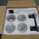 4Light Modern Farmhouse Black Chandelier, Dining Room Light Fixture Over Table Adjustable Height Hanging Industrial Pendant Lights Kitchen Island, Clear Glass Shade