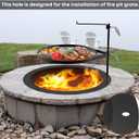 Stanbroil 30" Fire Pit Ring Insert for Wood Burning Fire Pit | 36" Outer Diameter, Heavy Duty Steel Liner, 2mm Thickness, Fits Above-Ground & In-Ground Fire Pits