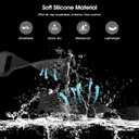 TiMOVO Bands Compatible with Samsung Galaxy Watch Ultra Band 47mm(2025/2024), Breathable Soft Silicone Replacement Strap for Galaxy Watch Ultra bands, Black