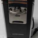 Hamilton Beach Smooth Touch Electric Automatic Can Opener with Easy Push Down Lever, Eliminates Sharp Edges, Opens All Standard-Size and Pop-Top Cans, Extra Tall, Black and Chrome (76606AG)