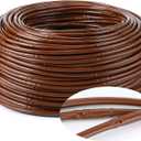 Nuanchu 492 ft 1/4" Drip Irrigation Tubing Irrigation Hose Garden Watering Tube Line with 12 Inch Emitter Spacing Blank Distribution Tubing Drip Line Watering for Garden Irrigations System, Brown