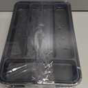 2 x Aujen Silverware Organizer - Expandable Kitchen Drawer Organizer, Adjustable Utensil Organizer, Cutlery Tray for Forks, Knives, Multipurpose Kitchen Organizers and Storage Solution, Black, Medium