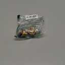 Joywayus 2PCS 1/2" NPT Female 3/4" GHT Male Soild Brass Water Tank Connector Theaded Bulkhead Fitting with 2 Rubber Ring Stablizing